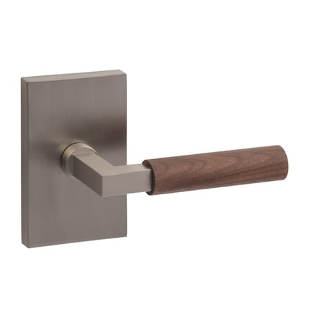 Sure-Loc Hardware Sure-Loc Hardware Levanto Dummy Rosette, Nickel, Walnut Grip LV100 NI GRIP-WN